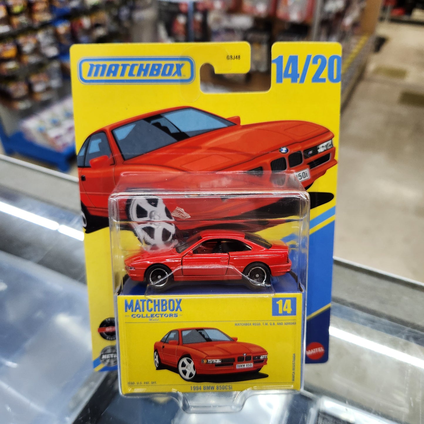 Matchbox Collector Series - 1994 BMW 850CSi (Red) - 1:64 Scale