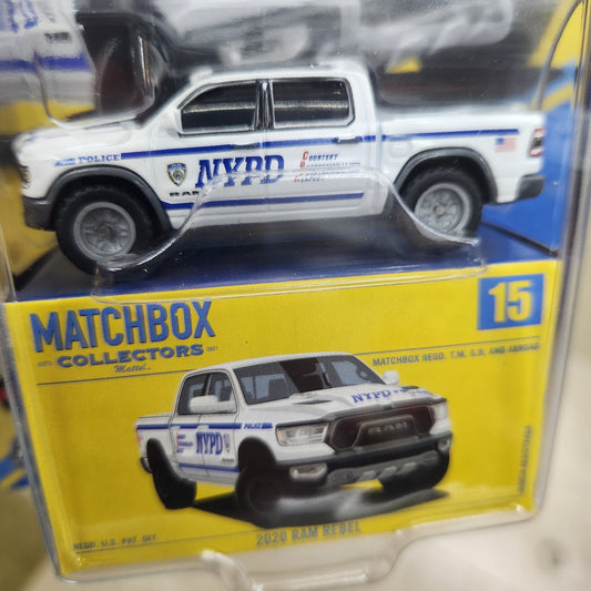 Matchbox Collector Series - 2020 RAM Rebel 'NYPD' - 1:64 Scale
