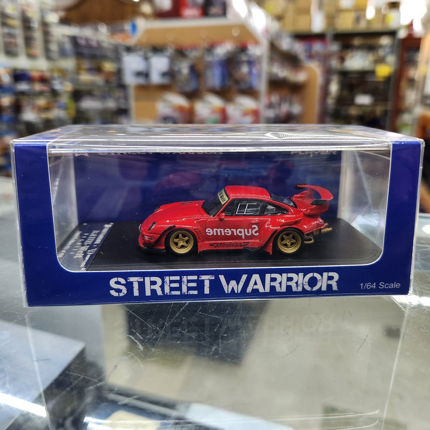 Street Weapon - RWB 993 Supreme Low Tail (Red) - 1:64 Scale