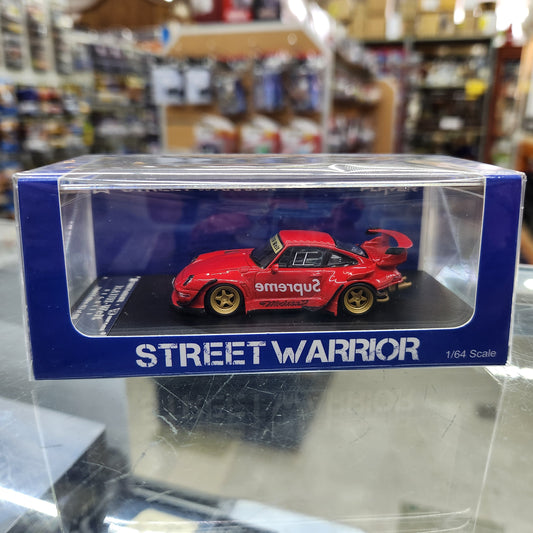 Street Weapon - RWB 993 Supreme Low Tail (Red) - 1:64 Scale