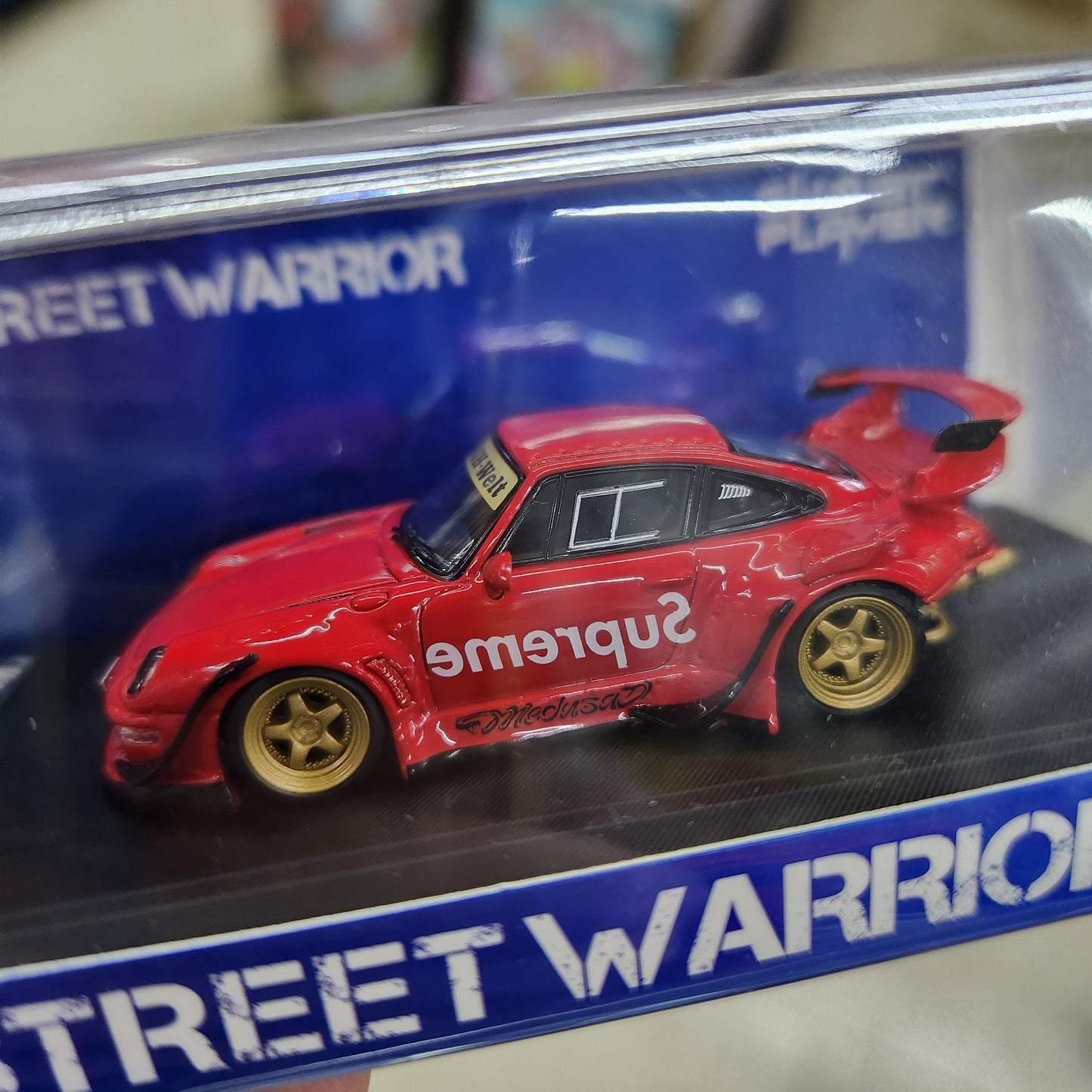 Street Weapon - RWB 993 Supreme Low Tail (Red) - 1:64 Scale