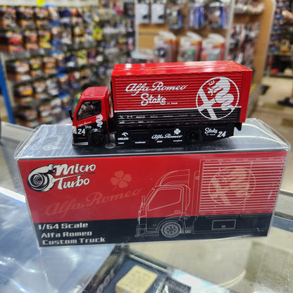 Micro Turbo - Alfa Romeo 'Stake F1 Team' Custom Truck - 1:64 Scale