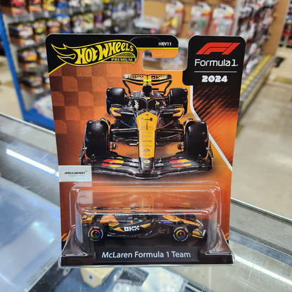 Hot Wheels Premium - 2024 Formula 1 McLaren  Formula 1 Team - #4 Lando Norris