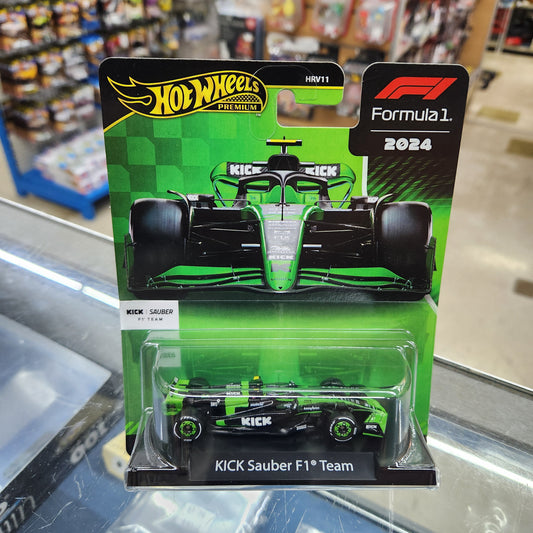 Hot Wheels Premium - 2024 Formula 1 KICK Sauber F1 Team - #24 Zho Guanyu