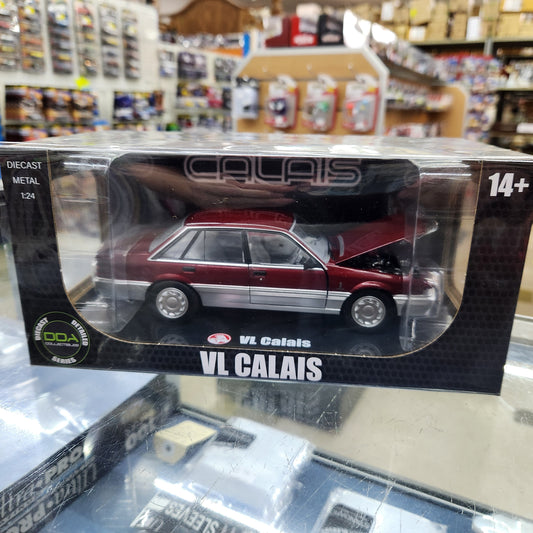 DDA - Holden VL Calais (Red/Silver) - 1:24 Scale