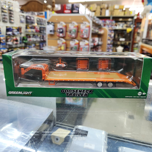 Greenlight - Gooseneck Trailer (Orange) - 1:64 Scale