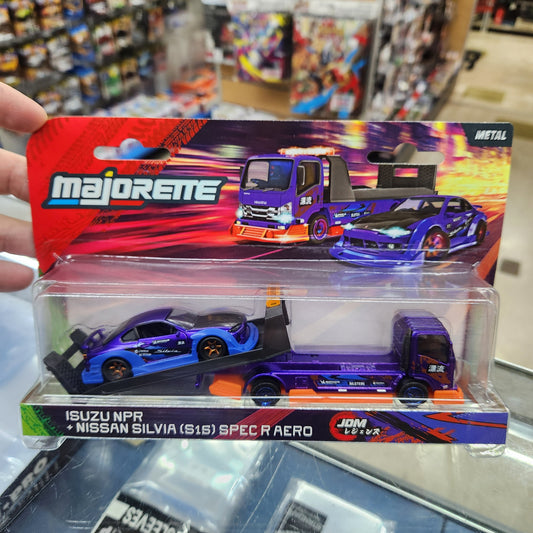 Majorette - JDM Legends 'Tuning Transporter' - Nissan Silvia (S15) + Isuzu NPR