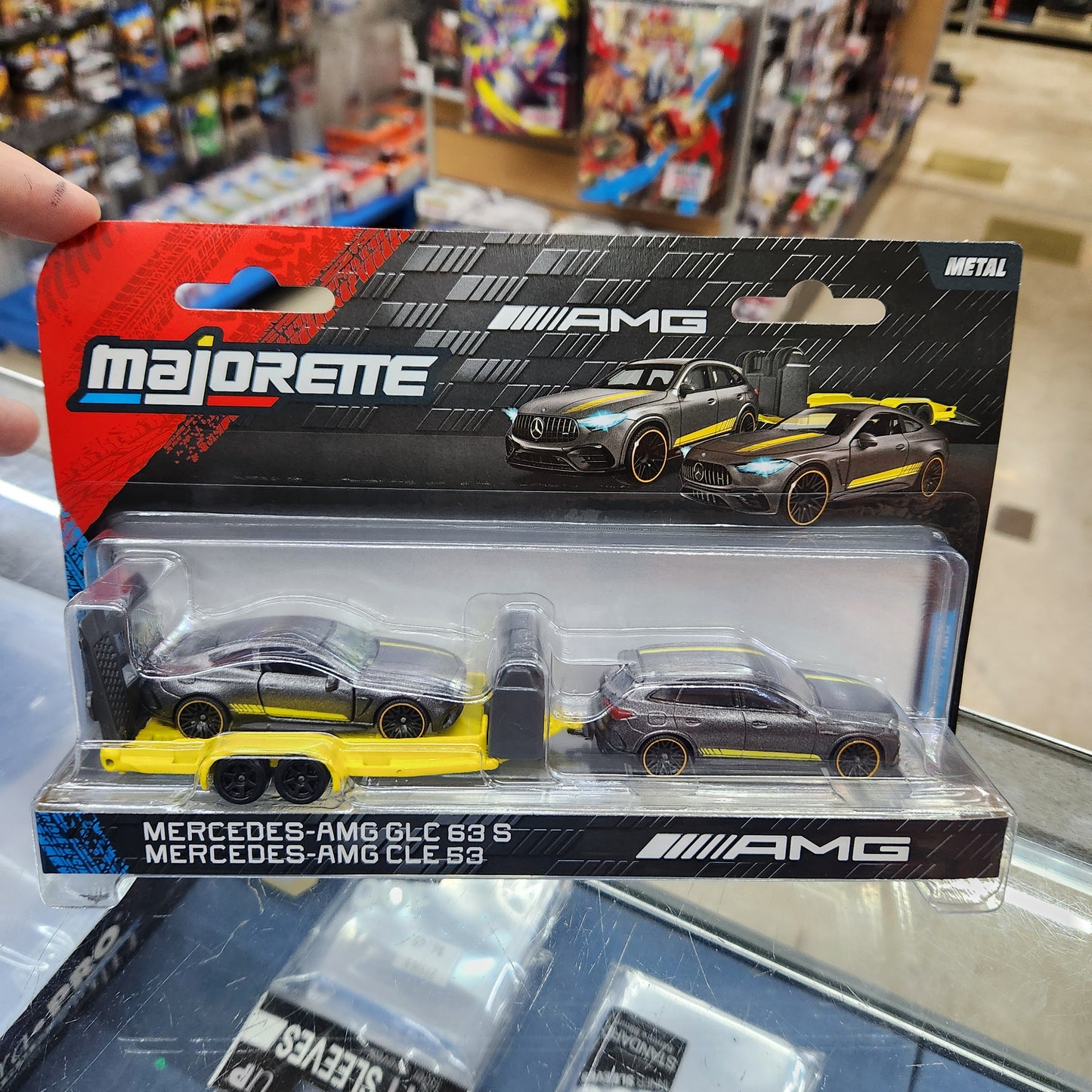 Majorette - Mercedes-AMG Deluxe Trailers - GLC 63 S / CLE 53 + Trailer