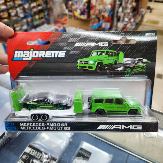 Majorette - Mercedes-AMG Deluxe Trailers - G63 / GT63 + Trailer