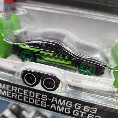 Majorette - Mercedes-AMG Deluxe Trailers - G63 / GT63 + Trailer