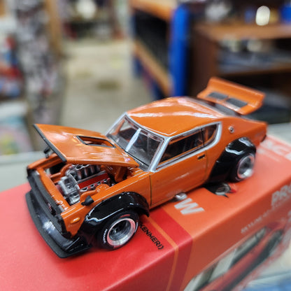 Pop Race - Nissan Skyline KPGC110 Kenmeri (Orange) - 1:64 Scale