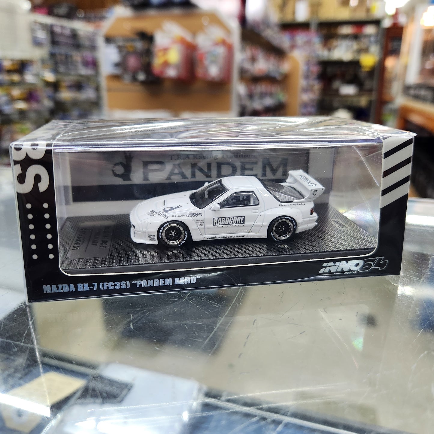 INNO64 - Mazda RX-7 (FC3S) 'Pandem Aero' Widebody (White) - 1:64 Scale