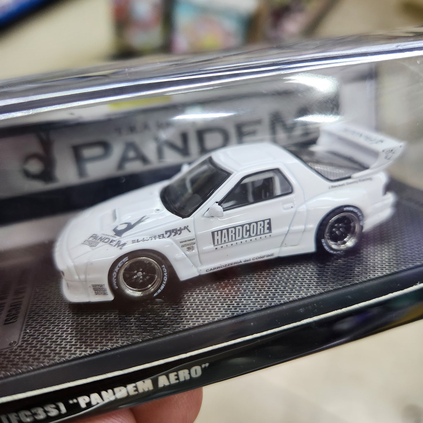INNO64 - Mazda RX-7 (FC3S) 'Pandem Aero' Widebody (White) - 1:64 Scale