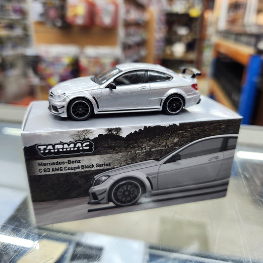 Tarmac Works - Mercedes-Benz C63 AMG Coupe Black Series - Silver Metallic