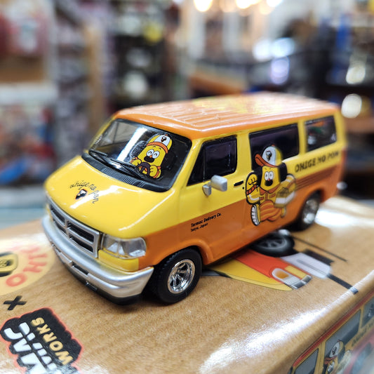 Tarmac Works - Dodge Van 'Ohige No Pon' - Orange