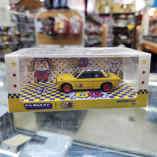 Tarmac Works - Datsun 510 'OG' (Yellow) - 1:64 Scale