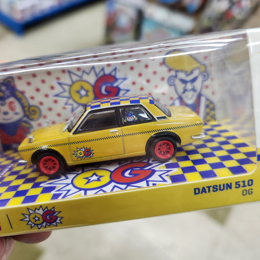 Tarmac Works - Datsun 510 'OG' (Yellow) - 1:64 Scale
