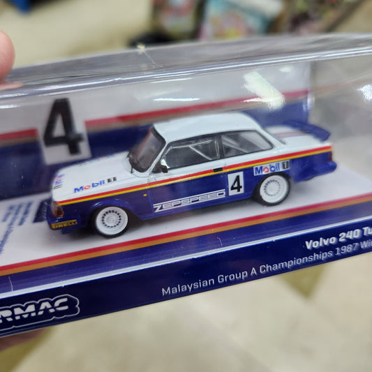 Tarmac Works - 1987 Volvo 240 Turbo #4 Malaysian Group A Championship 1987 Winner