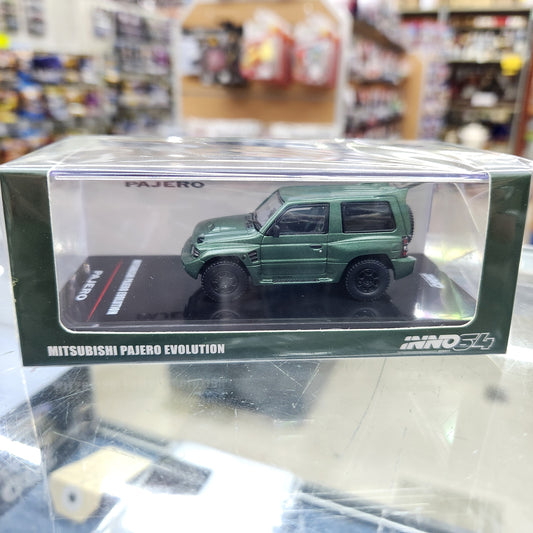 INNO64 - Mitsubishi Pajero Evolution (Satin Green) - 1:64 Scale