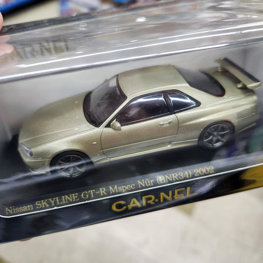 Carnel - Nissan Skyline GT-R (R34) MSpec Nur 2002 (Silica Brass)- 1:43 Scale