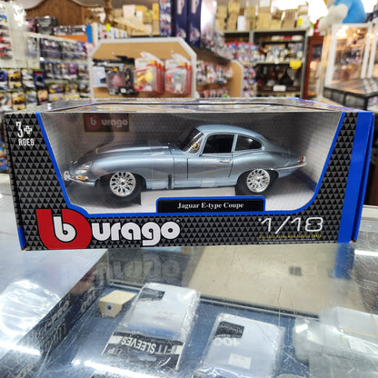Bburago - Jaguar E-Type Coupe (Metallic Blue) - 1:18 Scale