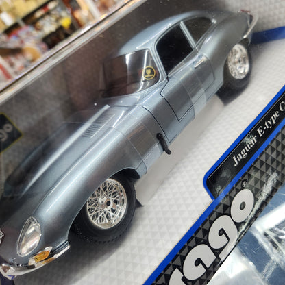Bburago - Jaguar E-Type Coupe (Metallic Blue) - 1:18 Scale