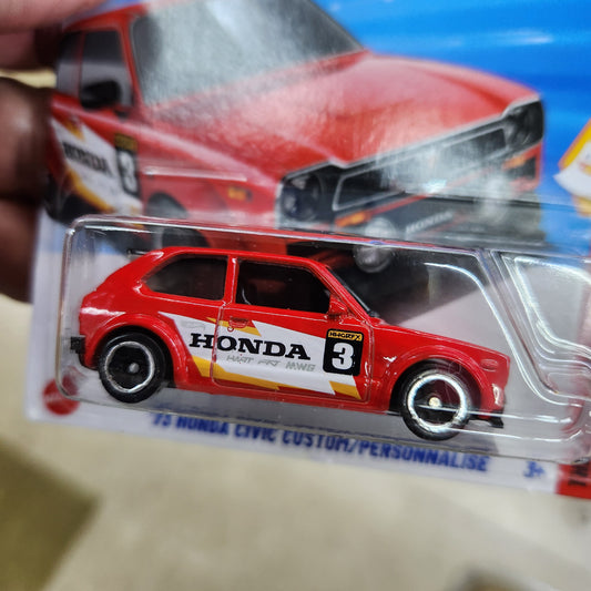 Hot Wheels - 1973 Honda Civic Custom #3 - Short Card