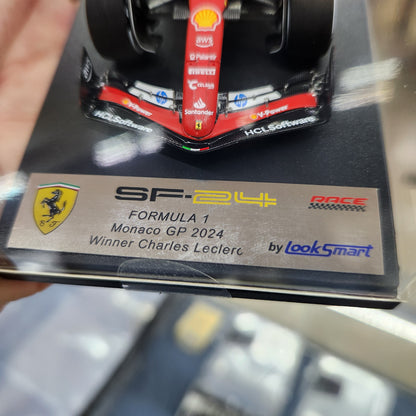 Looksmart - Ferrari F1 SF-24 Monaco GP Winner 2024 - #16 Charles Leclerc - 1:43 Scale