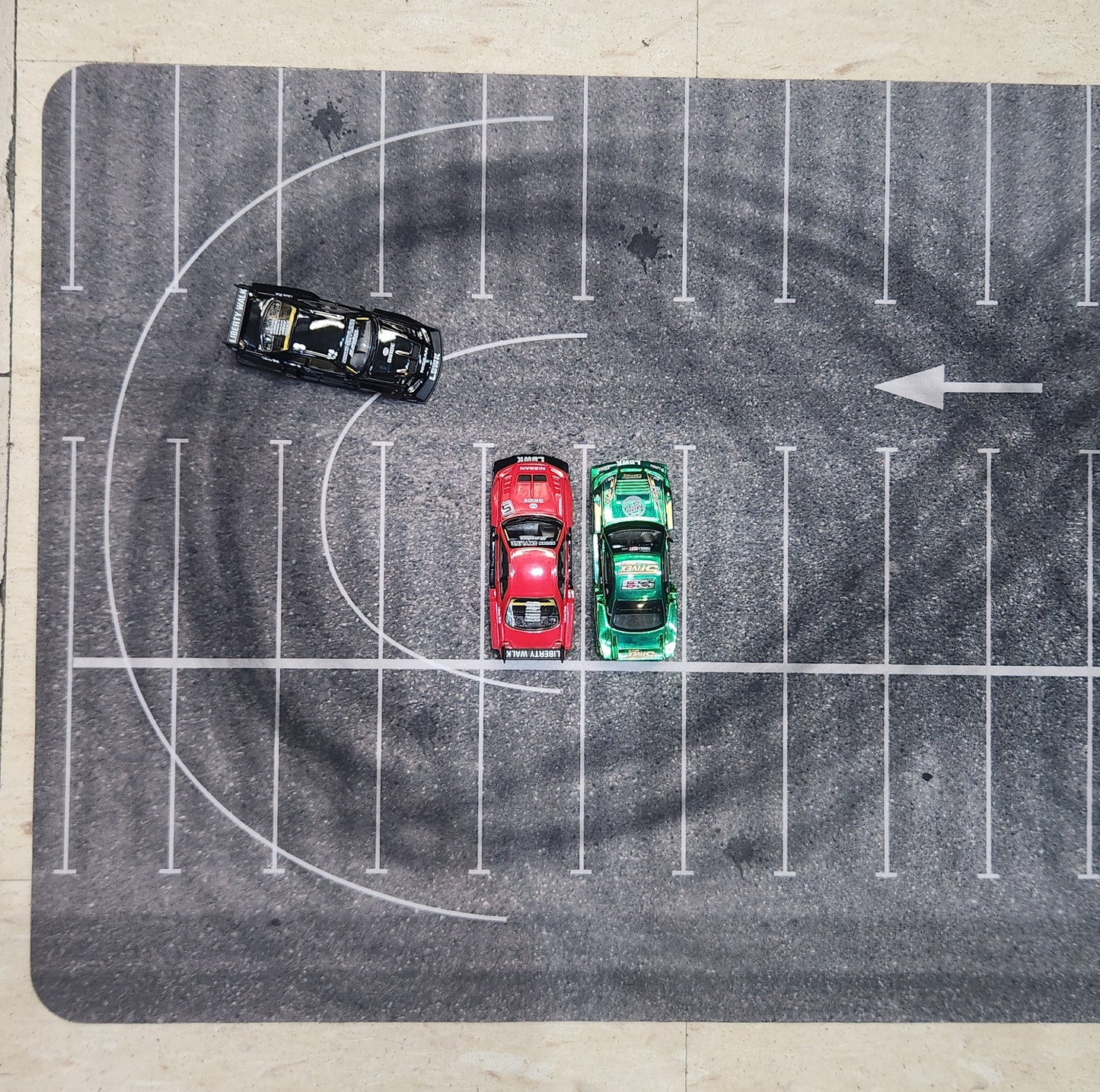 Diecast Diorama Mat - Drift Super 8 - 1:64 Scale