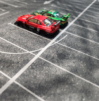 Diecast Diorama Mat - Drift Super 8 - 1:64 Scale