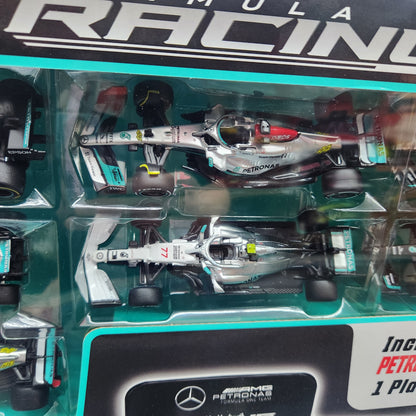 Bburago - Formula Racing - Mercedes-AMG F1 Team - 7 Car Display - 1:43 Scale