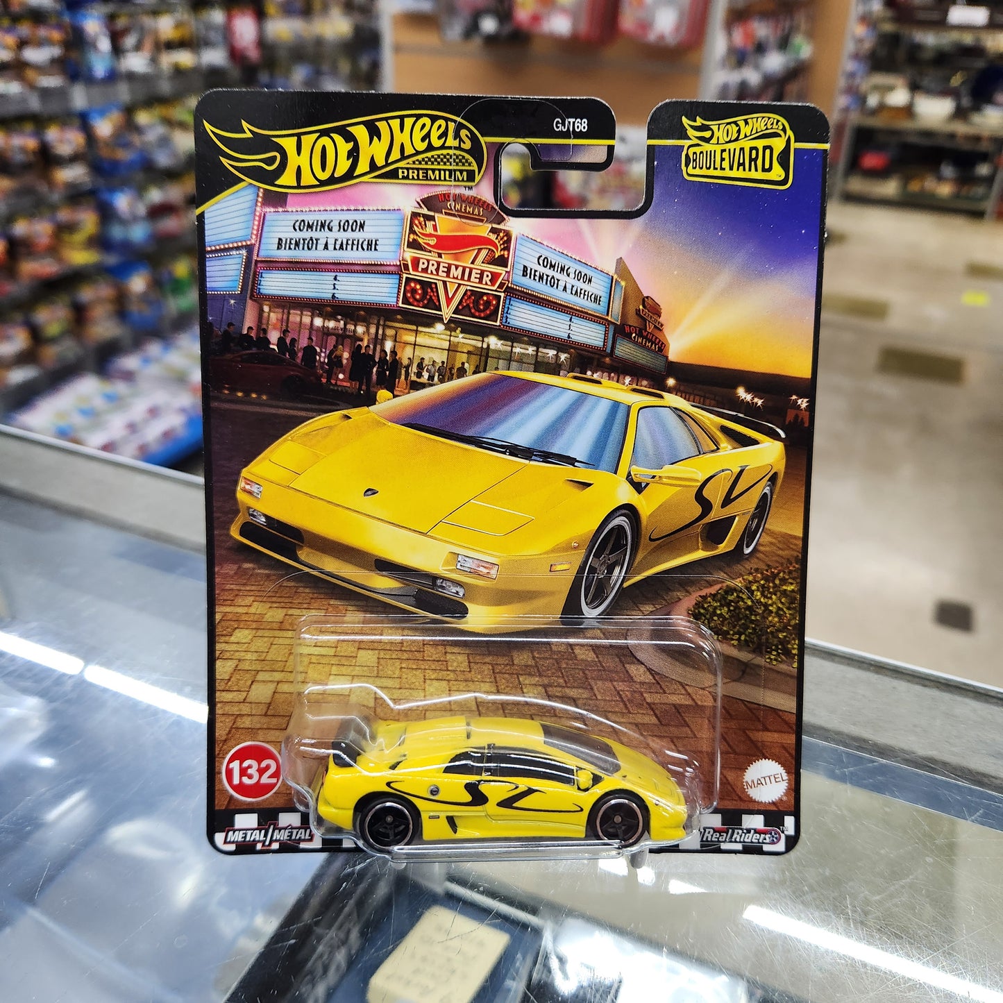 Hot Wheels Premium - Boulevard #132 - '95 Lamborghini Diablo SV