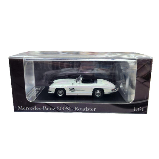 YS Models - 1957 Mercedes-Benz 300SL Roadster (White Chameleon) - 1:64 Scale