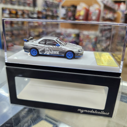 MyModelCollect - Nissan Skyline GT-R (R34) 25GT Turbo 'LBWK' - 1:64 Scale