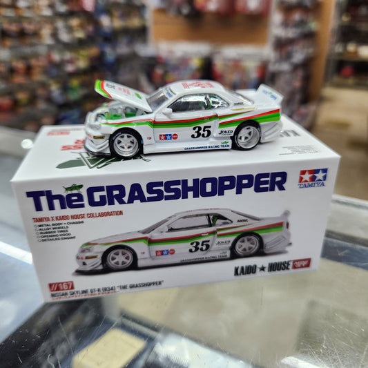 MiniGT - Nissan Skyline GT-R (R34) TAMIYA x KAIDO HOUSE 'The GRASSHOPPER' V1