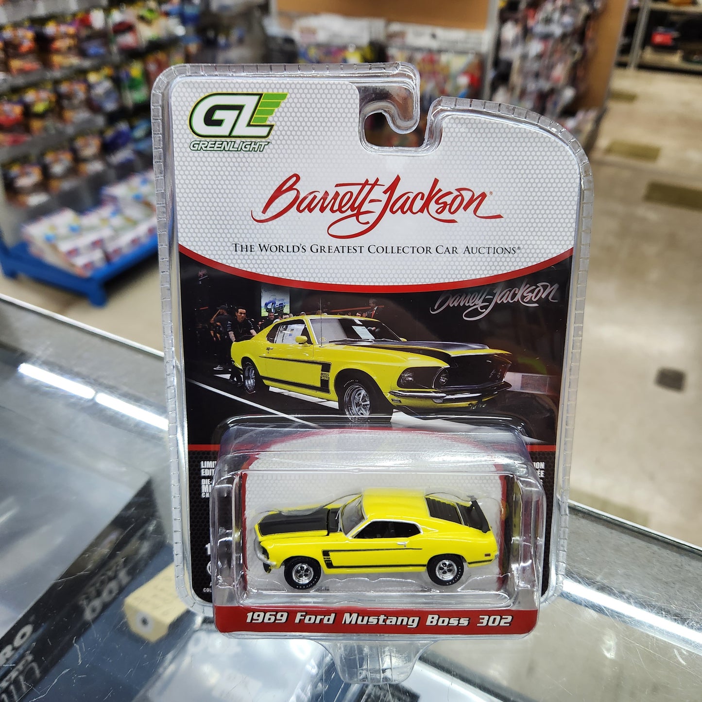Greenlight - Barrett Jackson Series 15 - 1969 Ford Mustang Boss 302 (Yellow)