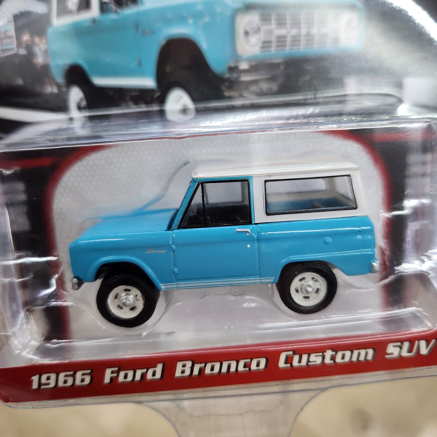 Greenlight - Barrett Jackson Series 15 - 1966 Ford Bronco Custom SUV (Blue)