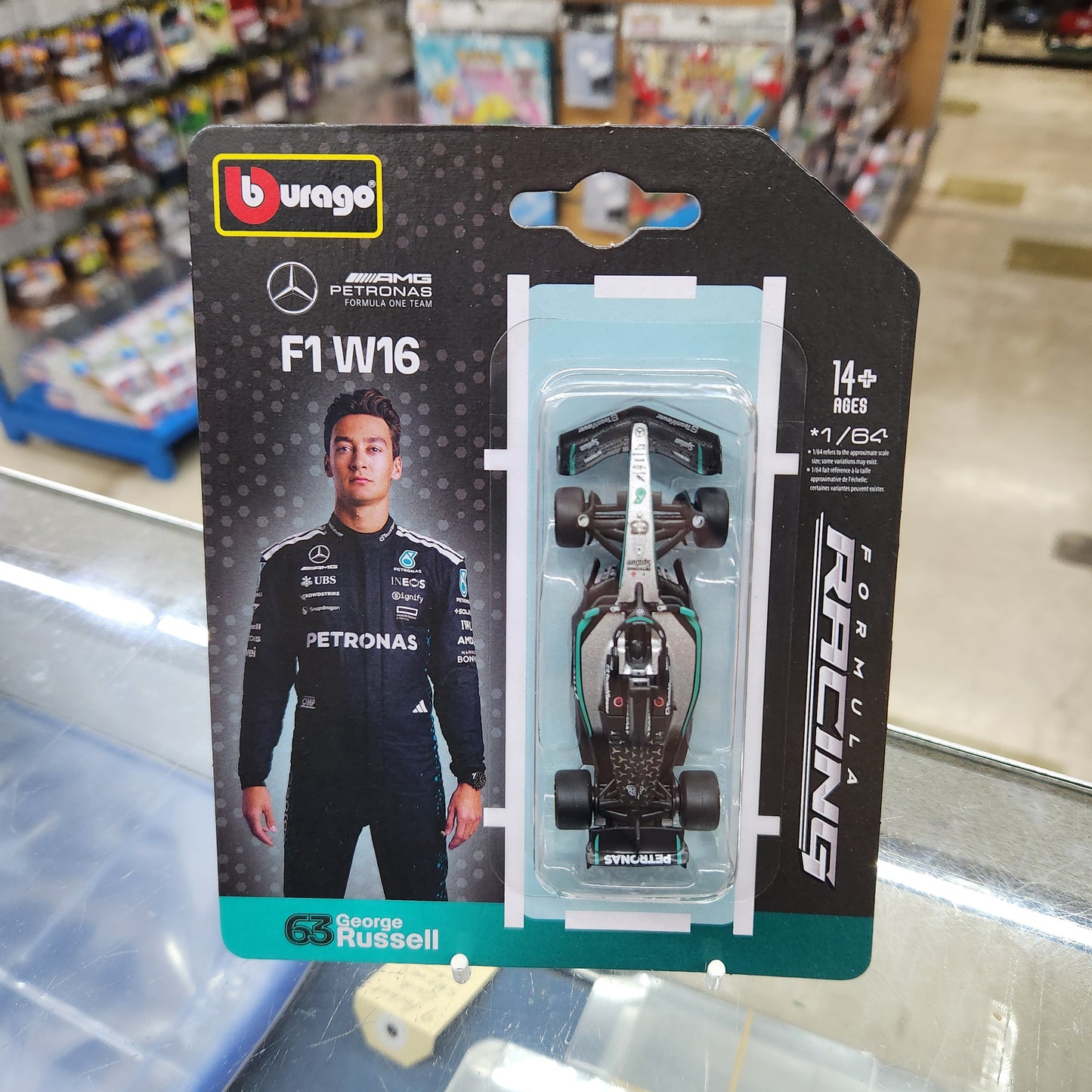 Bburago - Formula Racing - 2025 Mercedes-AMG F1 Team FW16 - #63 George Russell