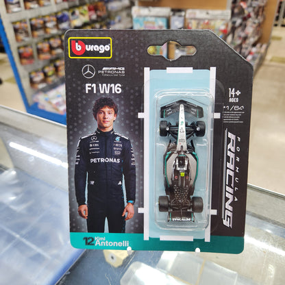 Bburago - Formula Racing - 2025 Mercedes-AMG F1 Team FW16 - #12 Kimi Antonelli