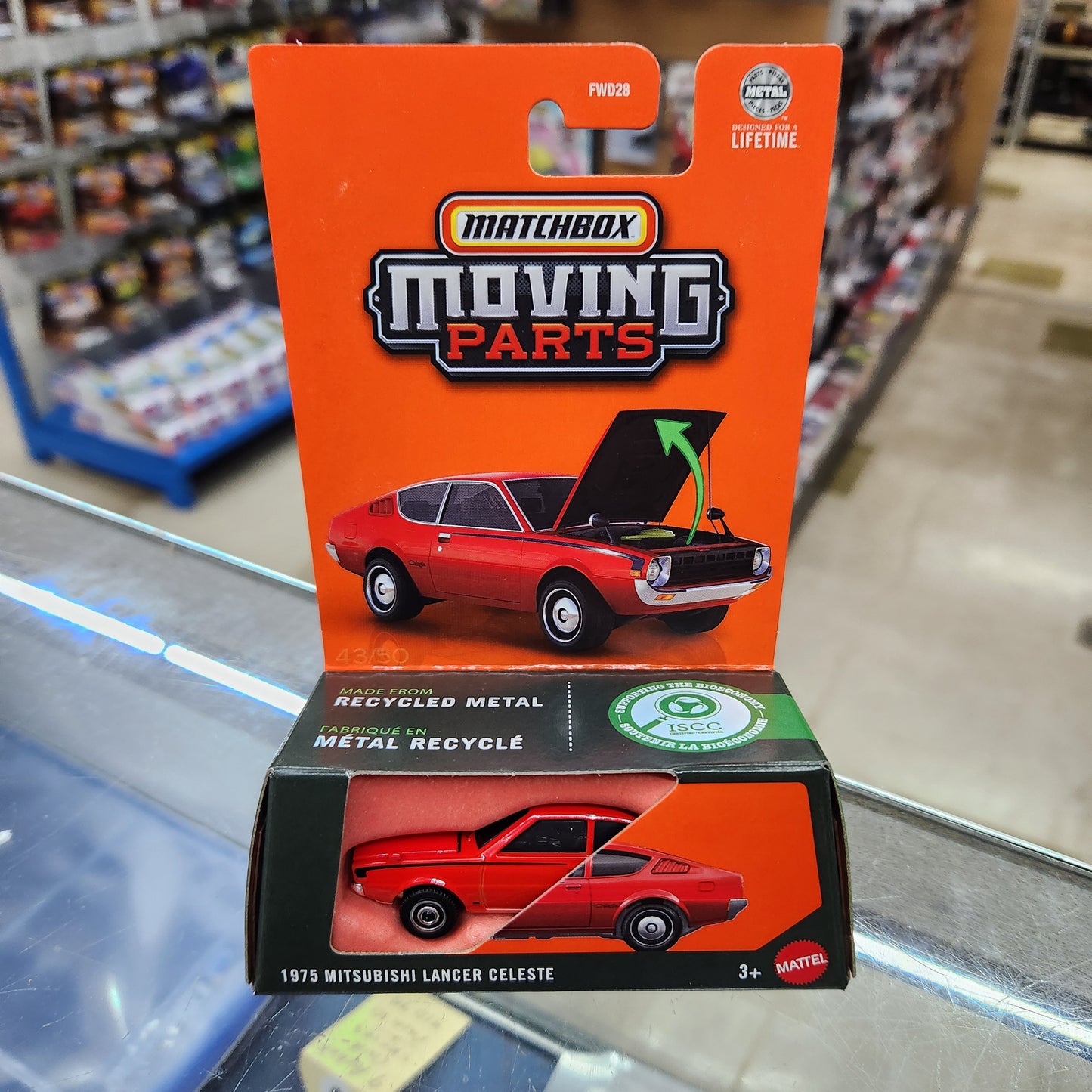 Matchbox - Moving Parts - 1975 Mitsubishi Lancer Celeste - 1:64 Scale