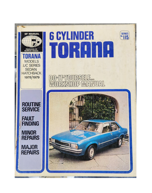 Murray Books, Holden Torana 6 Cylinder Workshop Manual No. 115