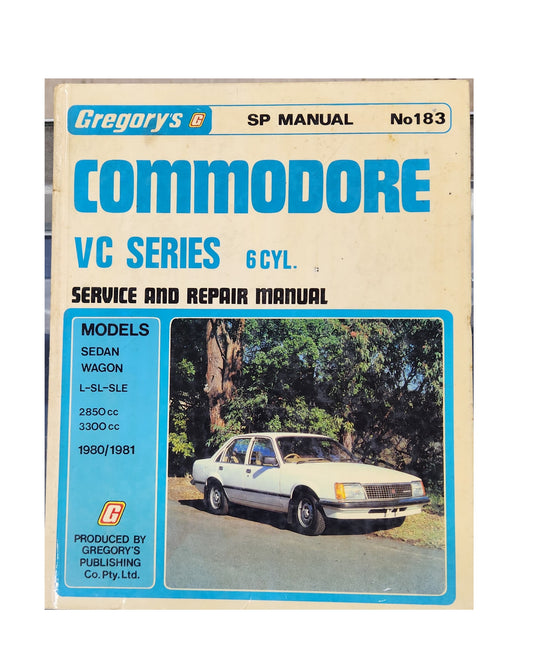 Gregory's Scientific Publication, Commodore VC Series Service and Repair Manual No. 183