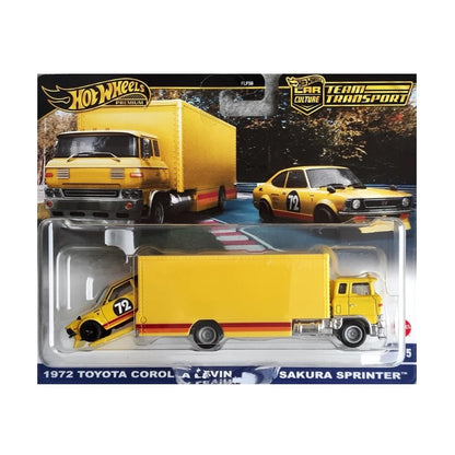 Hot Wheels - Team Transport - Sakura Sprinter / 1972 Toyota Corolla Levin