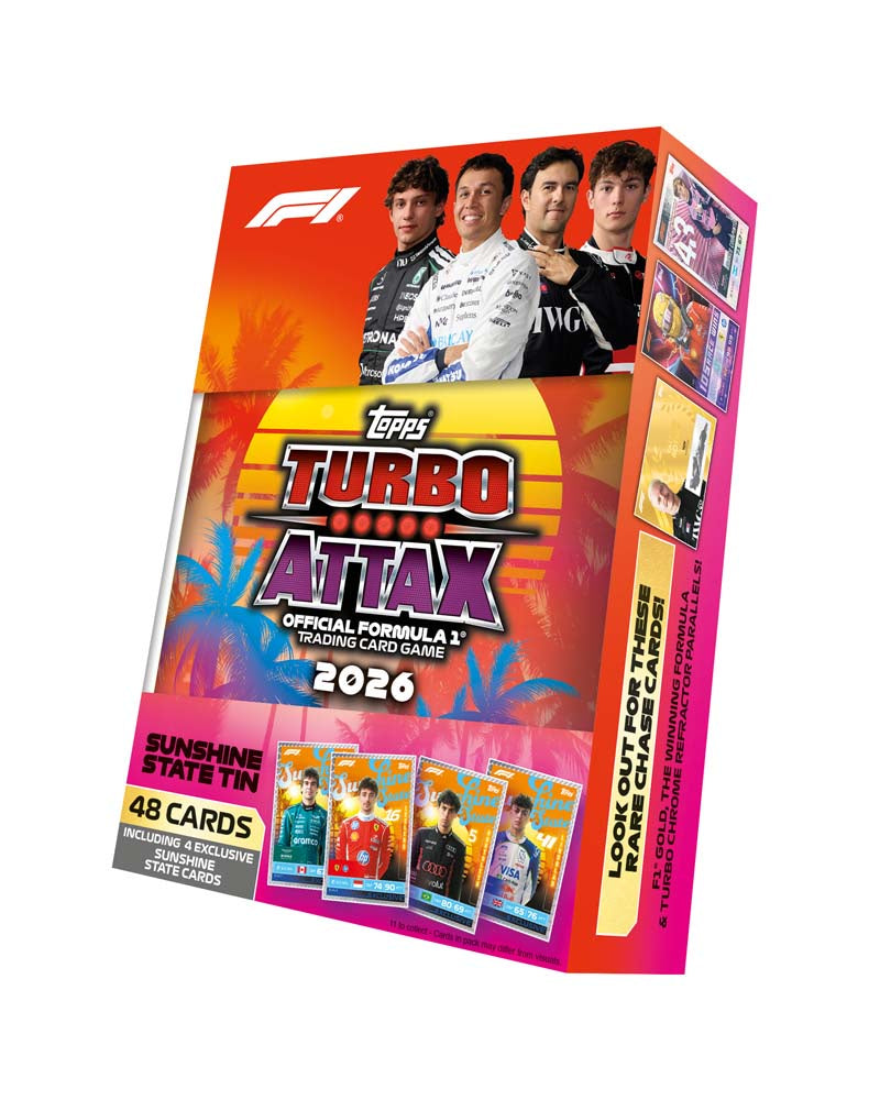 2026 F1 Topps Turbo Attax Trading Cards - Mega Tin - 'Sunshine State'