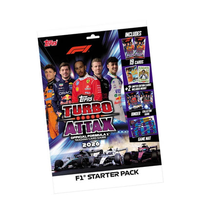 2026 F1 Topps Turbo Attax Trading Cards - Starter Pack (Includes Album)