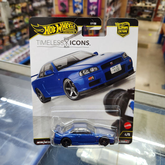 Hot Wheels Premium - Timeless Icons - Nissan Skyline GT-R V-Spec II (BNR34)