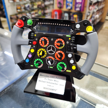 Minichamps - Mercedes-AMG 2012 F1 W03 Steering Wheel - Michael Schumacher - Limited Edition - Scale 1:2