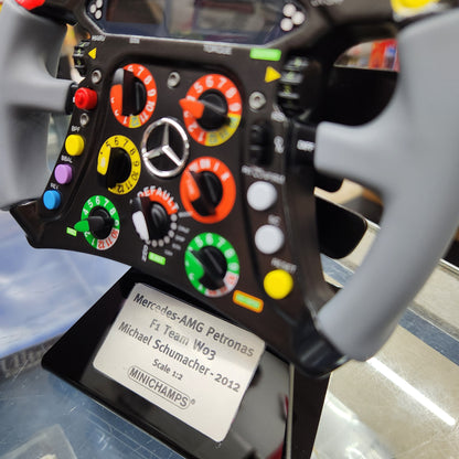 Minichamps - Mercedes-AMG 2012 F1 W03 Steering Wheel - Michael Schumacher - Limited Edition - Scale 1:2
