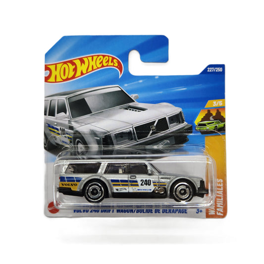 Hot Wheels - Volvo Drift Wagon  (Silver) - Short Card
