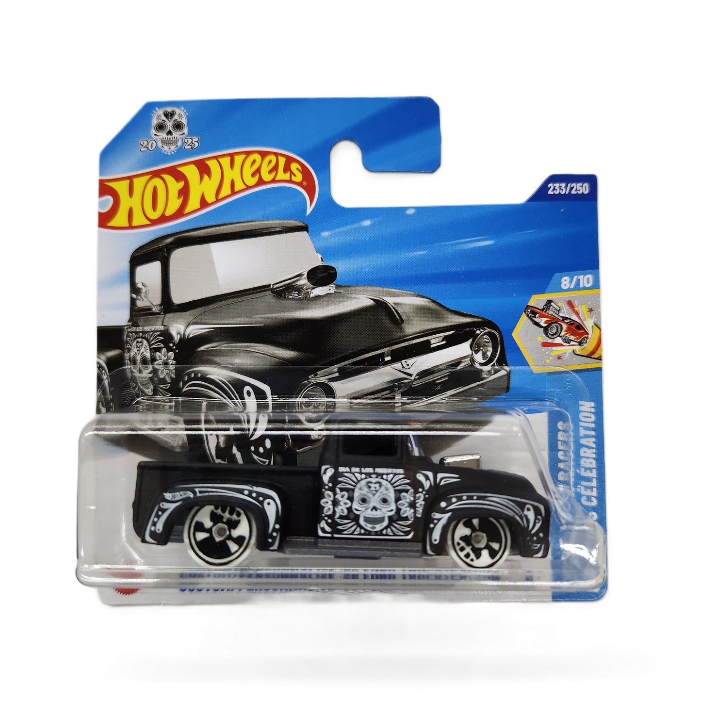 Hot Wheels - Custom 1956 Ford Pickup Truck 'Day of the Dead- Short Card